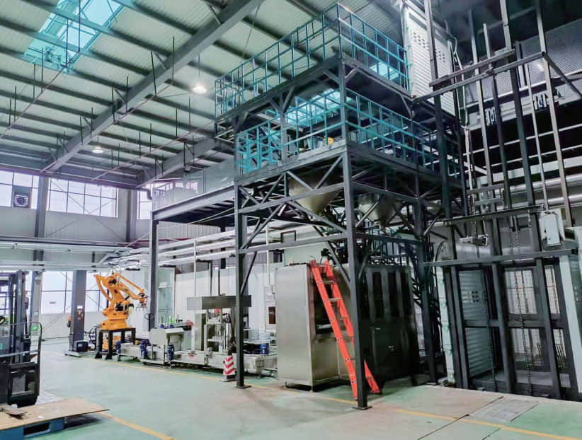 Palletizing and handling on-site case
