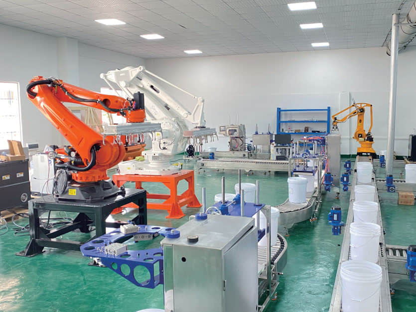 Palletizing and handling on-site case